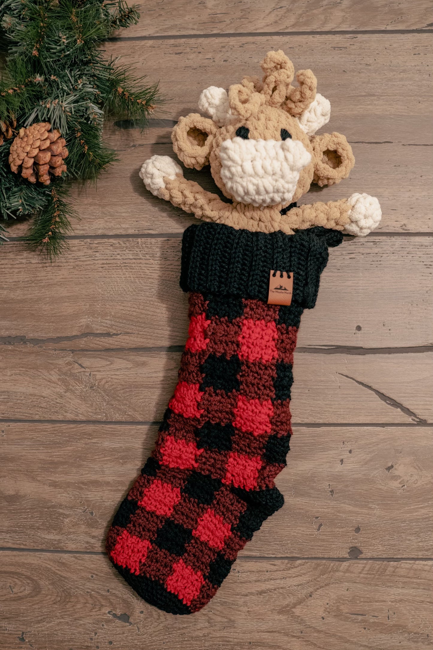 Red Buffalo Plaid Holiday Stocking